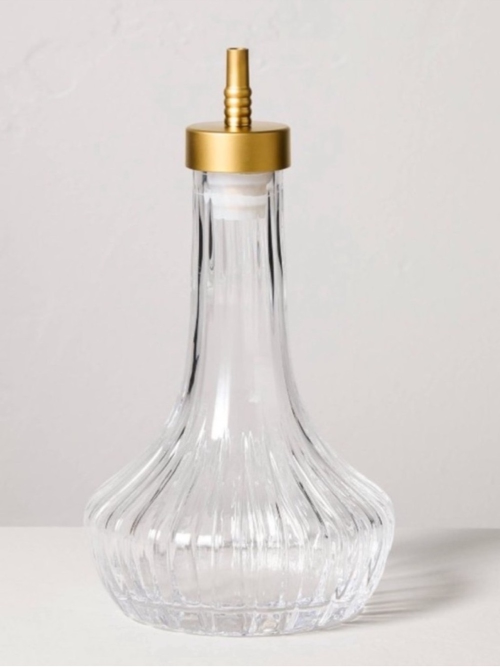 New Glass and Brass Bitter/ Simple Syrup Dispenser-Hearth & Hand™ with Magnolia